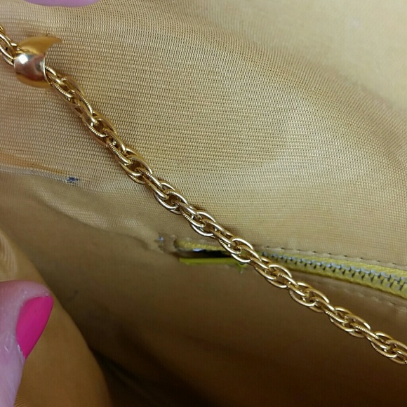 Bobbie Jerome Vintage Yellow Clutch/Handbag - Picture 8 of 8